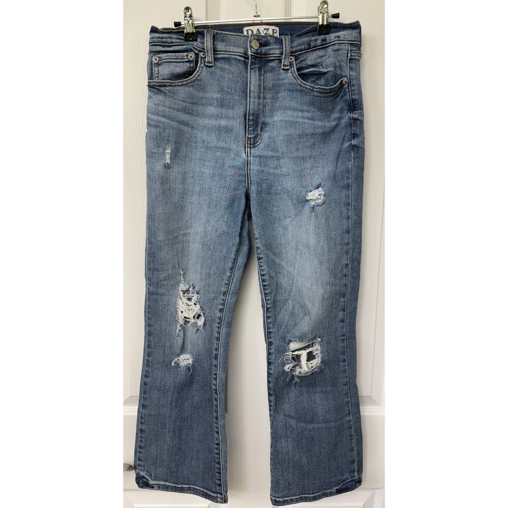 DAZE distressed size 30 jeans HUG denim jeans comfy stretch casual high rise